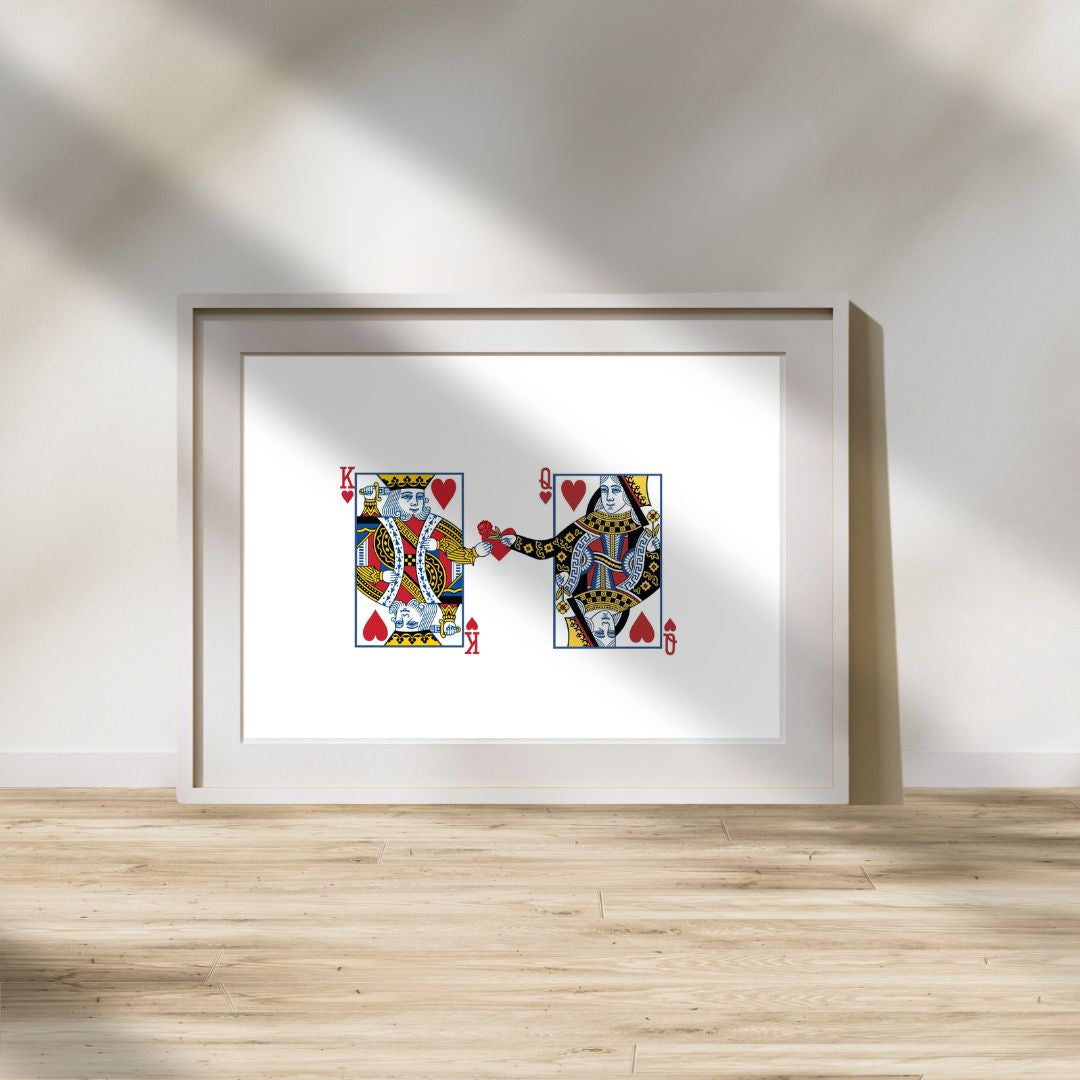 King and Queen of Hearts Print