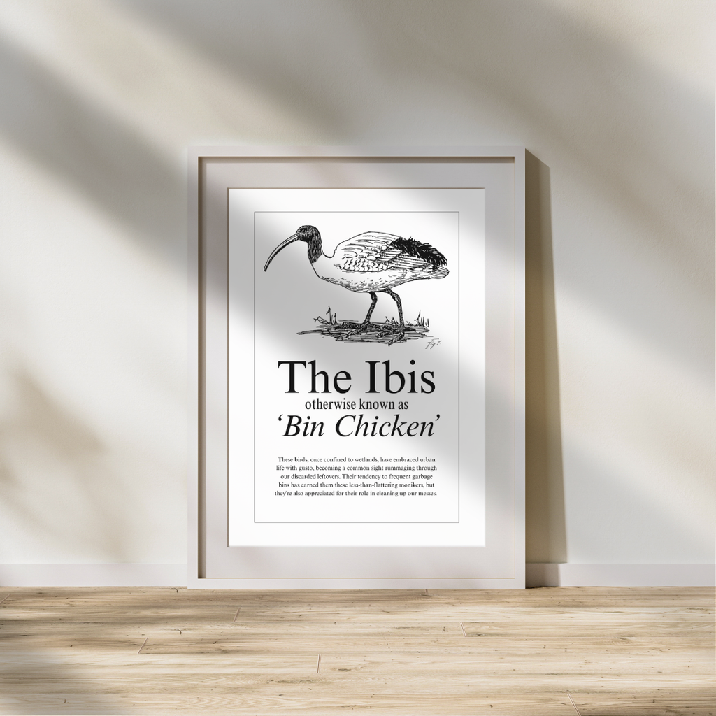 Vintage Style Ibis Art Print