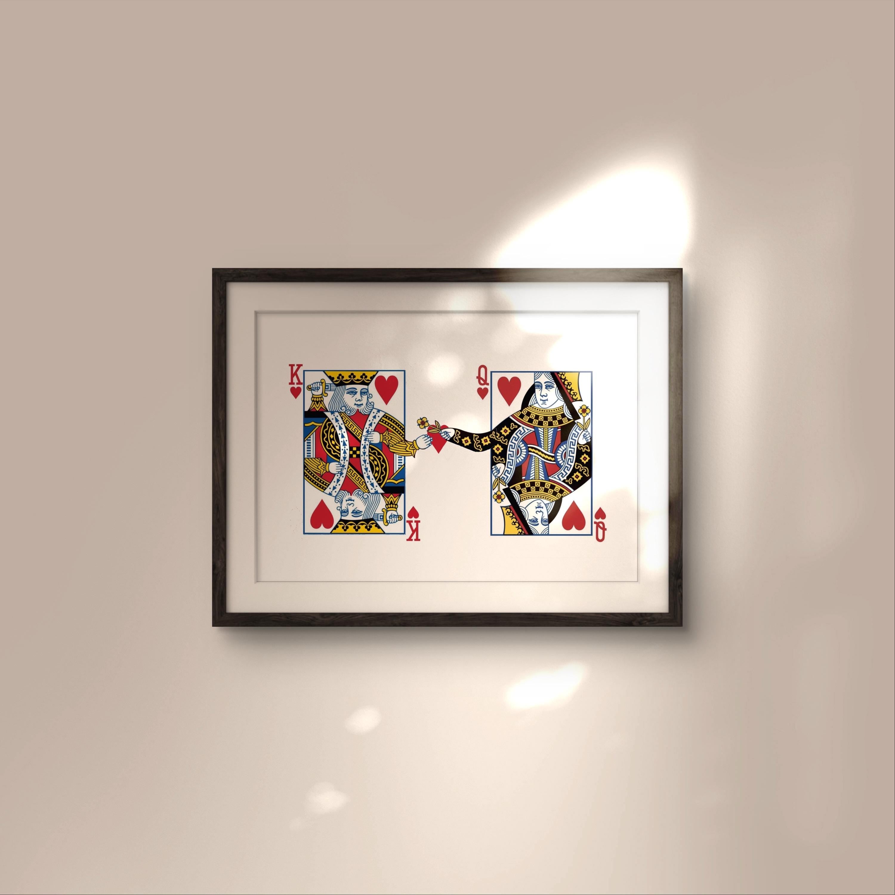 King and Queen of Hearts Print