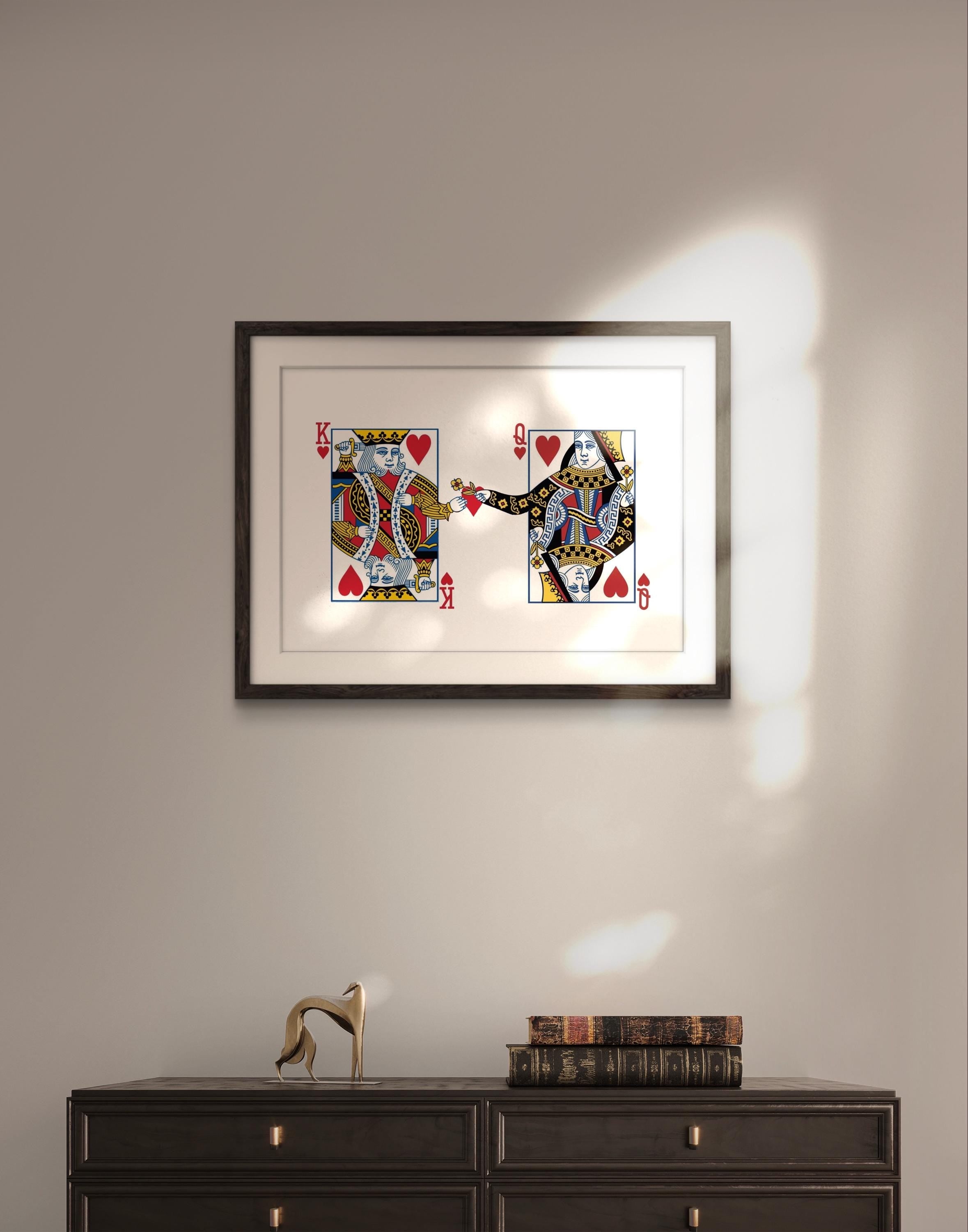King and Queen of Hearts Print
