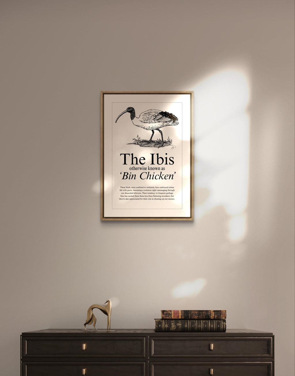 Vintage Style Ibis Art Print