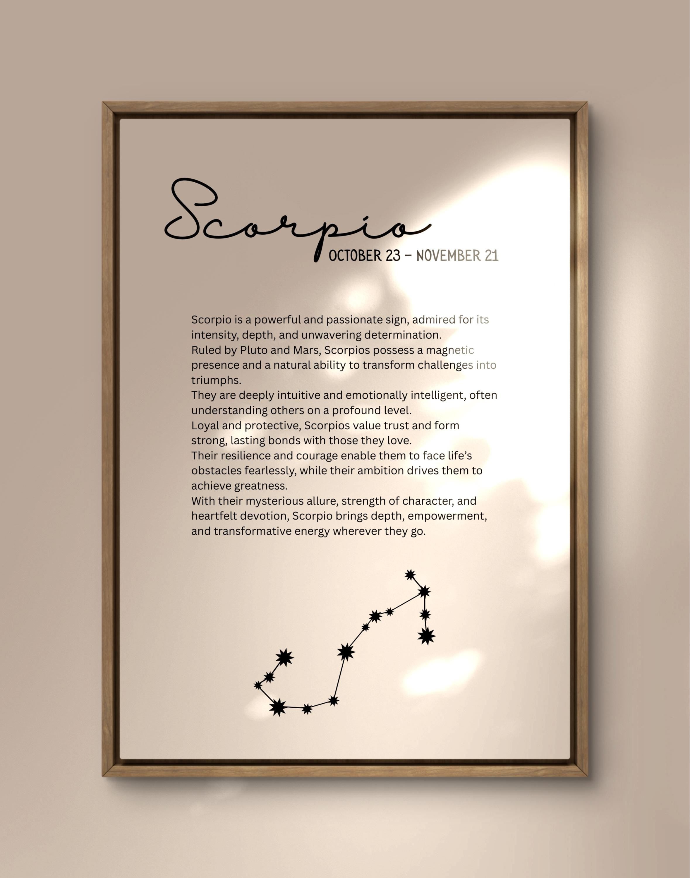 Scorpio Print
